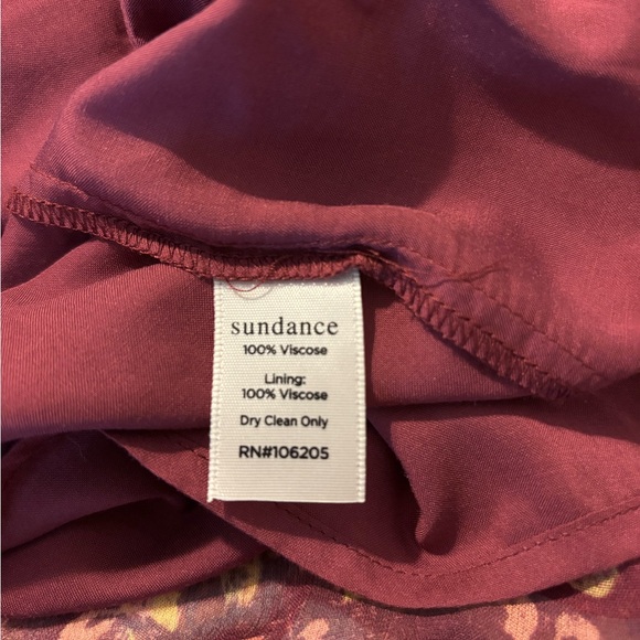 Sundance Lettie Maroon ruffled maxi dress XXL - Picture 9 of 10